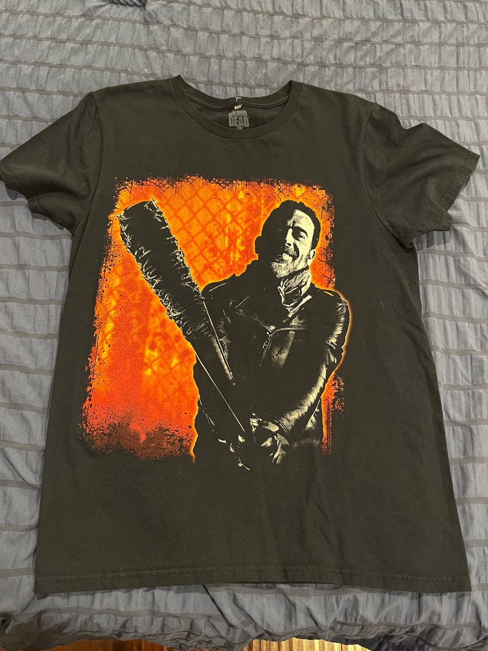 The Walking Dead Negan And Lucielle Black Graphic T-Shirt, Television, Size S